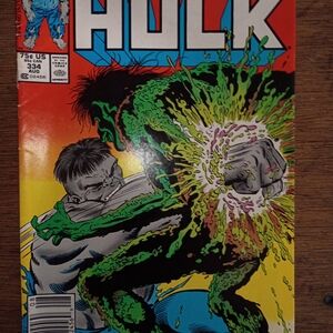 Marvel Hulk Comic Cover with Green and Yellow